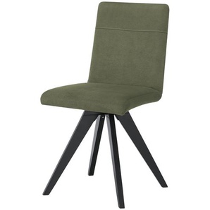 Woodford Esszimmerstuhl mit Massivholzgestell Scala ¦ grün ¦ Maße (cm): B: 45 H: 89 T: 46.0