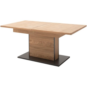 Woodford Säulentisch  ausziehbar Sania - holzfarben - Materialmix - 100 cm - 77 cm | Möbel Kraft