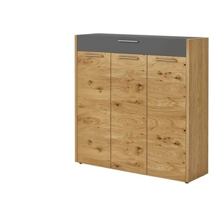 Woodford Schuhkommode  Lina ¦ holzfarben ¦ Maße (cm): B: 127 H: 126 T: 37.0