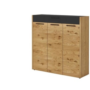 Woodford Schuhkommode Lina ¦ holzfarben ¦ Maße (cm): B: 127 H: 126 T: 37.0