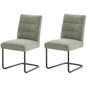 Woodford Schwingstuhl im 2er Set Tabby ¦ grün ¦ Maße (cm): B: 50 H: 91 T: 49.0