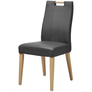 Woodford Esszimmerstuhl mit Griff Vivien ¦ grau ¦ Maße (cm): B: 47 H: 96 T: 59.0