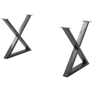 Dine + Mine Tischgestell aus Metall SigNature One ¦ grau ¦ Maße (cm): B: 73 H: 74 T: 8.0