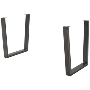 Dine + Mine Tischgestell aus Metall SigNature One ¦ grau ¦ Maße (cm): B: 73 H: 74 T: 8.0