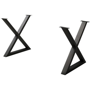 Dine + Mine Tischgestell aus Metall SigNature One ¦ grau ¦ Maße (cm): B: 73 H: 74 T: 8.0