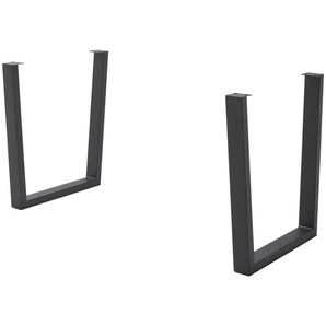 Dine + Mine Tischgestell aus Metall SigNature One ¦ grau ¦ Maße (cm): B: 73 H: 74 T: 8.0