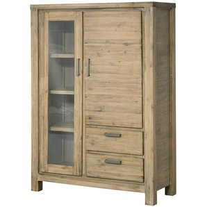 Woodford Vitrine  Borneo ¦ holzfarben ¦ Maße (cm): B: 109 H: 155 T: 45