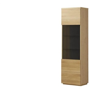 Woodford Vitrine  Kristal ¦ holzfarben ¦ Maße (cm): B: 60 H: 205 T: 42.0