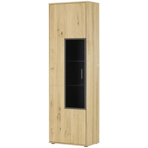 Woodford Vitrine  Oakland ¦ holzfarben ¦ Maße (cm): B: 64 H: 207 T: 37.0