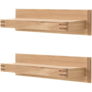 Woodford Wandbord 2er Set Monta ¦ holzfarben ¦ Maße (cm): B: 90 H: 20 T: 25.0