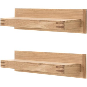 Woodford Wandbord  2er Set Monta ¦ holzfarben ¦ Maße (cm): B: 90 H: 20 T: 25