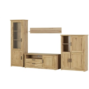 Woodford Wohnkombination Boston - holzfarben - Materialmix - 325 cm - 204 cm - cm 53,0 | Möbel Kraft