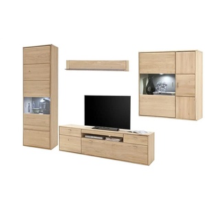 Woodford Wohnkombination Dias - holzfarben - Materialmix - 329 cm - 206 cm - cm 52,0 | Möbel Kraft