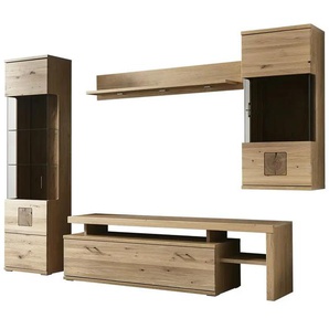 Woodford Wohnkombination Ken - holzfarben - Materialmix - 290 cm - 209 cm - cm 51,0 | Möbel Kraft