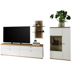 Woodford Wohnkombination Marlea - weiß - Materialmix - 290 cm - 191 cm - cm 50,0 | Möbel Kraft