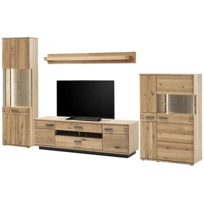 Woodford Wohnkombination Monta - holzfarben - Materialmix - 330 cm - 208 cm - cm 50,0 | Möbel Kraft