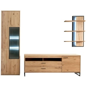 Woodford Wohnkombination Oakland - holzfarben - Materialmix - 298 cm - 207 cm - cm 50,0 | Möbel Kraft