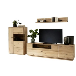 Woodford Wohnkombination Onna - holzfarben - Materialmix - 308 cm - 180 cm - cm 50,0 | Möbel Kraft