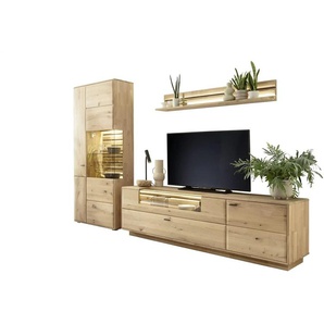 Woodford Wohnkombination Onna - holzfarben - Materialmix - 308 cm - 207 cm - cm 50,0 | Möbel Kraft