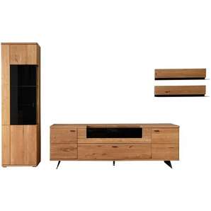 Woodford Wohnkombination  Rosiro ¦ holzfarben ¦ Maße (cm): B: 340 H: 209 T: 50.0