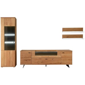 Woodford Wohnkombination Rosiro - holzfarben - Materialmix - 340 cm - 209 cm - cm 50,0 | Möbel Kraft