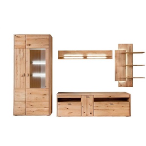 Woodford Wohnkombination Rowa - holzfarben - Materialmix - 340 cm - 208 cm - cm 50,0 | Möbel Kraft