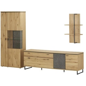 Woodford Wohnkombination Tunis - holzfarben - Materialmix - 301 cm - 209 cm - cm 51,0 | Möbel Kraft