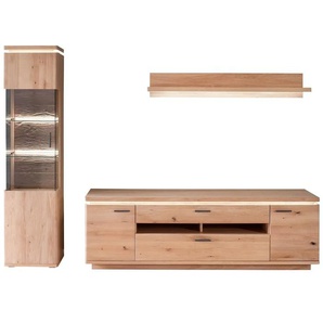 Woodford Wohnwand Alone - holzfarben - Materialmix - 260 cm - 204 cm - cm 50,0 | Möbel Kraft