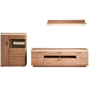 Woodford Wohnwand Alone - holzfarben - Materialmix - 300 cm - 175 cm - cm 50,0 | Möbel Kraft