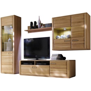 Woodford Wohnwand   Dio ¦ holzfarben ¦ Maße (cm): B: 286 H: 209 T: 51.0