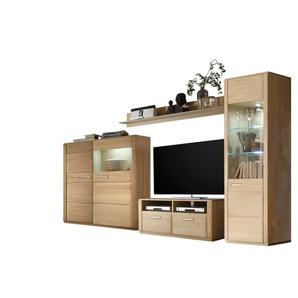 Woodford Wohnwand Dio - holzfarben - Materialmix - 300 cm - 209 cm - cm 51,0 | Möbel Kraft