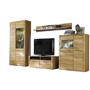 Woodford Wohnwand Dio - holzfarben - Materialmix - 338 cm - 209 cm - cm 51,0 | Möbel Kraft