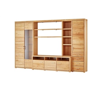 Woodford Wohnwand  Lobos II ¦ holzfarben ¦ Maße (cm): B: 331 H: 214 T: 54.0