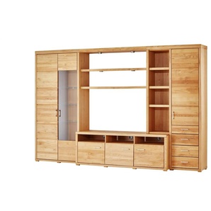 Woodford Wohnwand  Lobos II ¦ holzfarben ¦ Maße (cm): B: 331 H: 214 T: 54.0
