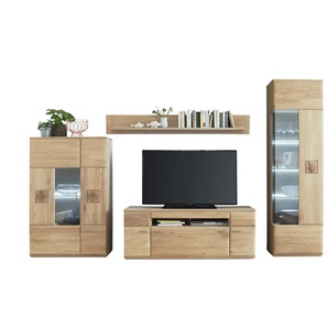 Woodford Wohnwand Loggia - holzfarben - Materialmix - 300 cm - 208 cm - cm 50,0 | Möbel Kraft