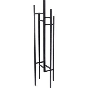 Garderobenständer WOODMAN Eigen schwarz Ständer, Halterungen Haken Garderobenständer im skandinavian Design, aus massiver Eiche
