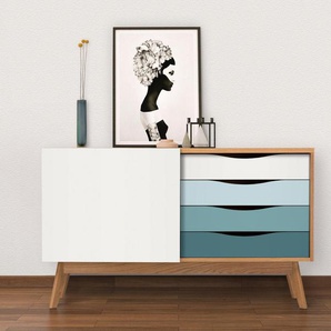Woodman Sideboard Hilla, Kommode im angesagten skandinavischen Look, Breite 130 cm
