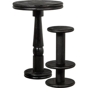 WOOOD Barhocker Kolby, aus Mangoholz, runde Form, H 74 cm x Ø 40 cm