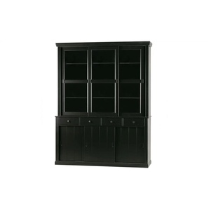 WOOOD Buffet Lagos - schwarz - Materialmix - 166 cm - 214 cm | Möbel Kraft