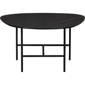 WOOOD Couchtisch Vajen, mit Tischplatte in Marmoroptik, schlanker Metallrahmen