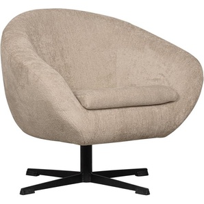 WOOOD Drehstuhl Desert, aus robusten Design, gepolstert, kugelförmige Sitzfläche, Höhe 70 cm