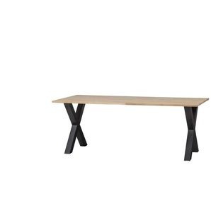 WOOOD Esstisch Tablo - holzfarben - Materialmix - 90 cm - 75 cm | Möbel Kraft