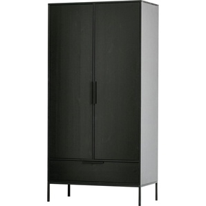 WOOOD Garderobenschrank Adam Mehrzweckschrank mit Schubkasten mit Kleiderstange, Breite 100 cm