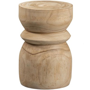 WOOOD Hocker »Bikkel«, Holz naturfarben