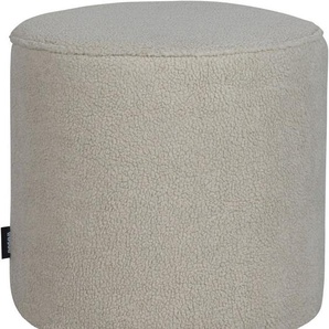 WOOOD Hocker Sara, weich gepolstert, runde Form, H 46 cm x Ø 46 cm