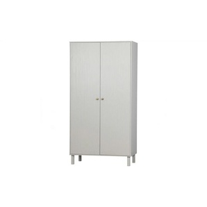 WOOOD Kleiderschrank ¦ grau ¦ Maße (cm): B: 100 H: 195