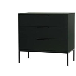 WOOOD Kommode  Adam ¦ schwarz ¦ Maße (cm): B: 94 H: 93