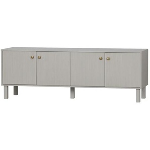 WOOOD Lowboard - grau - Materialmix - 160 cm - 56 cm | Möbel Kraft