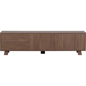 WOOOD Lowboard »Seppe TV-Kommode«, Walnussfurnier mit deutlich sichtbarer Maserung, H 42 cm x B 160 cm