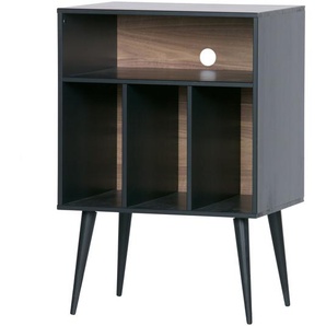 Woood Schrank »James«, schwarz-walnuss